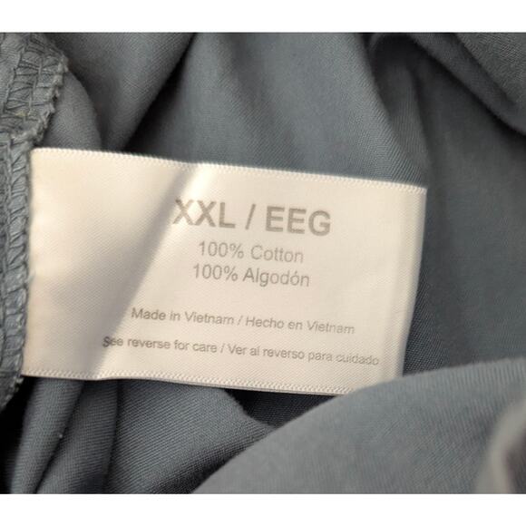 EDDIE BAUER Short Sleeve Button Down Light Blue Shirt Size XXL | 100% Cotton - Picture 4 of 5